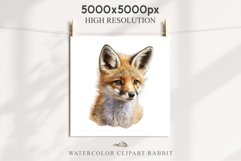 Baby Fox Forest Animals Clipart PNG Scrapbooking Nursery Art Image Watercolor  Transparent Print invitation shirt designs sublimation kids printable digital watercolor baby Fox floral, scrapbooking clipart, sublimation nursery drawing, forest animals