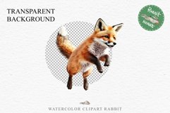 Baby Fox Forest Animals Clipart PNG Scrapbooking Nursery Art Image Watercolor  Transparent Print invitation shirt designs sublimation kids printable digital watercolor baby Fox floral, scrapbooking clipart, sublimation nursery drawing, forest animals