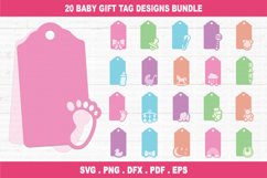 Baby Gift Tags svg Bundle, Gift Tags Cut File Product Image 1