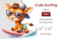 Explore this adorable cartoon baby beaver surfer clipart, perfect for children's parties, summer events, birthday invitations, t-shirt designs, sublimation prints, scrapbooking, and more. Bring a fun, summer vibe to your projects.