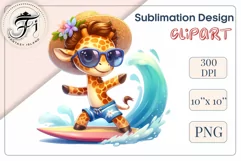 Explore this adorable cartoon baby beaver surfer clipart, perfect for children's parties, summer events, birthday invitations, t-shirt designs, sublimation prints, scrapbooking, and more. Bring a fun, summer vibe to your projects.