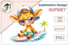 Explore this adorable cartoon baby beaver surfer clipart, perfect for children's parties, summer events, birthday invitations, t-shirt designs, sublimation prints, scrapbooking, and more. Bring a fun, summer vibe to your projects.
