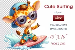 Explore this adorable cartoon baby beaver surfer clipart, perfect for children's parties, summer events, birthday invitations, t-shirt designs, sublimation prints, scrapbooking, and more. Bring a fun, summer vibe to your projects.