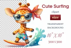 Explore this adorable cartoon baby beaver surfer clipart, perfect for children's parties, summer events, birthday invitations, t-shirt designs, sublimation prints, scrapbooking, and more. Bring a fun, summer vibe to your projects.
