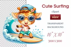 Explore this adorable cartoon baby beaver surfer clipart, perfect for children's parties, summer events, birthday invitations, t-shirt designs, sublimation prints, scrapbooking, and more. Bring a fun, summer vibe to your projects.
