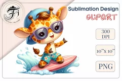 Explore this adorable cartoon baby beaver surfer clipart, perfect for children's parties, summer events, birthday invitations, t-shirt designs, sublimation prints, scrapbooking, and more. Bring a fun, summer vibe to your projects.