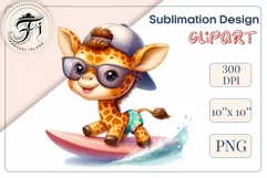 Explore this adorable cartoon baby beaver surfer clipart, perfect for children's parties, summer events, birthday invitations, t-shirt designs, sublimation prints, scrapbooking, and more. Bring a fun, summer vibe to your projects.