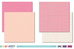 Soft pink scrapbook paper for newborn memory keeping layouts.