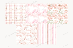 GlamArtZhanna, Baby girl paper, Baby girl pattern, Pink birthday paper, birthday pattern, birthday background, Girl Birthday paper, Pink Girl Birthday, pink Nursery paper, Nursery pattern, Nursery paper, Nursery background, Pink baby paper, Pink baby patt