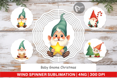Wind Spinner Baby Gnome Christmas Product Image 1