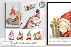 Digital Paper Baby Gnome Christmas Product Image 1