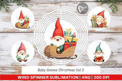 Wind Spinner Baby Gnome Christmas Product Image 1