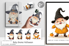 Digital Paper Baby Gnome Halloween Product Image 1