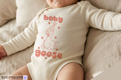 Baby &amp; Kids Goose SVG PNG T-shirt Design Product Image 2