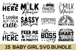Baby Girl SVG, Cute Baby SVG Design, Baby Shower PNG Product Image 1