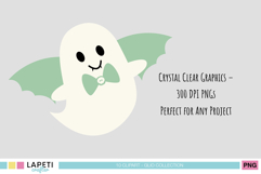 Baby ghost PNG with kawaii style for Halloween projects