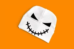 pumpkin face baby hat
