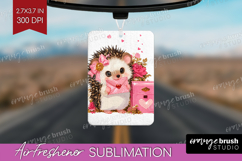 Baby Hedgehog Valentine Air Freshener PNG Cute Valentines Product Image 1