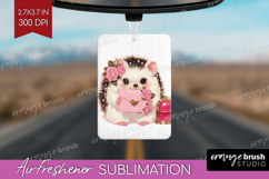 Baby Hedgehog Valentine Air Freshener PNG Cute Valentines Product Image 1