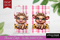 Highland Cow Phone Case PNG - Summer Case PNG Sublimation Product Image 1