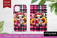 Highland Cow Phone Case PNG - Summer Case PNG Sublimation Product Image 1
