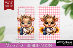 Highland Cow Phone Case PNG - Summer Case PNG Sublimation Product Image 1