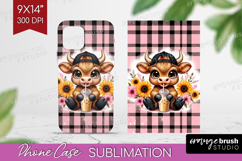 Highland Cow Phone Case PNG - Summer Case PNG Sublimation Product Image 1
