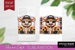 Highland Cow Phone Case PNG - Summer Case PNG Sublimation Product Image 1