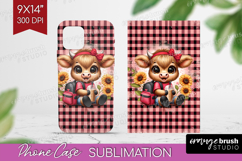 Highland Cow Phone Case PNG - Summer Case PNG Sublimation Product Image 1