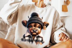 Cute Highland Cow Sublimation PNG, Funny Cow PNG, Heifer PNG Product Image 2