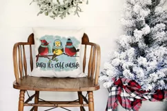 Baby It's Cold Outside Sublimation | Cardinals & Chickadee Product Image 3