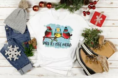 Baby It's Cold Outside Sublimation | Cardinals & Chickadee Product Image 2