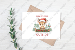 Baby It's Cold Outside, Merry Christmas PNG Product Image 3