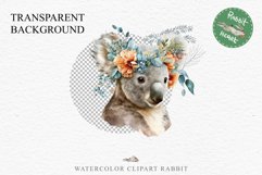 Baby Koala Forest Animals Clipart PNG Scrapbooking Nursery Art Image Watercolor  Transparent Print invitation shirt designs sublimation kids printable digital watercolor baby Koala floral, scrapbooking clipart, sublimation nursery drawing, forest animals