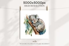 Baby Koala Forest Animals Clipart PNG Scrapbooking Nursery Art Image Watercolor  Transparent Print invitation shirt designs sublimation kids printable digital watercolor baby Koala floral, scrapbooking clipart, sublimation nursery drawing, forest animals