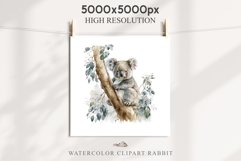 Baby Koala Forest Animals Clipart PNG Scrapbooking Nursery Art Image Watercolor  Transparent Print invitation shirt designs sublimation kids printable digital watercolor baby Koala floral, scrapbooking clipart, sublimation nursery drawing, forest animals