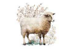 watercolor painting,digital download,digital planner,clipart bundle,commercial use,wall art,printable art,lamb clipart,floral lamb clipart,spring lamb,lamb with flowers,flower crown,baby lamb clipart,baby animals,farm animals png,nursery wall art,cute ani