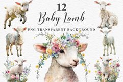 watercolor baby lamb floral, flowers wreath clipart, sublimation nursery drawing, farm animals life Baby Lamb Farm Animals Clipart PNG Scrapbooking Nursery Art Image Watercolor  Transparent Print invitation shirt designs sublimation kids printable digital