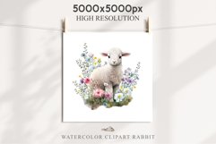 Baby Lamb Farm Animals Clipart PNG Scrapbooking Nursery Art Image Watercolor  Transparent Print invitation shirt designs sublimation kids printable digital