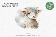 Baby Lamb Farm Animals Clipart PNG Scrapbooking Nursery Art Image Watercolor  Transparent Print invitation shirt designs sublimation kids printable digital