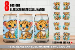 Glass Can Wraps Baby Leopard Product Image 1