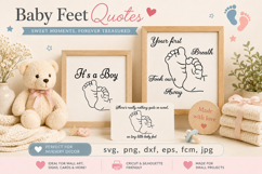 Baby Little feet svg, pregnant Quotes svg Product Image 2