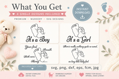 Baby Little feet svg, pregnant Quotes svg Product Image 4