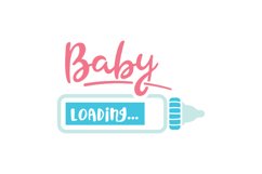 Baby Loading SVG Cut File Product Image 1