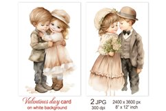 Cute Baby Valentines day card, Love Valentine sublimation Product Image 1