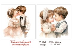 Cute Baby Valentines day card, Love Valentine sublimation Product Image 1