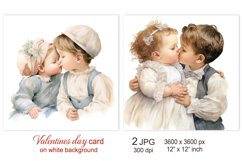 Cute Baby Valentines day card, Love Valentine sublimation Product Image 1