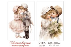 Cute Baby Valentines day card, Love Valentine sublimation Product Image 1