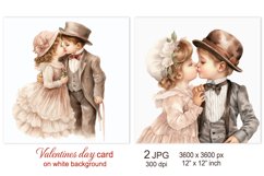 Cute Baby Valentines day card, Love Valentine sublimation Product Image 1