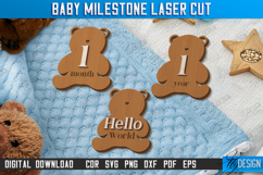 Baby Milestone Laser Cut Bundle | Baby Photo Props | CNC Product Image 3